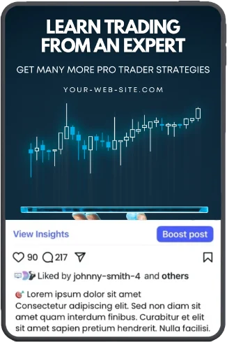 Trading education social media post design