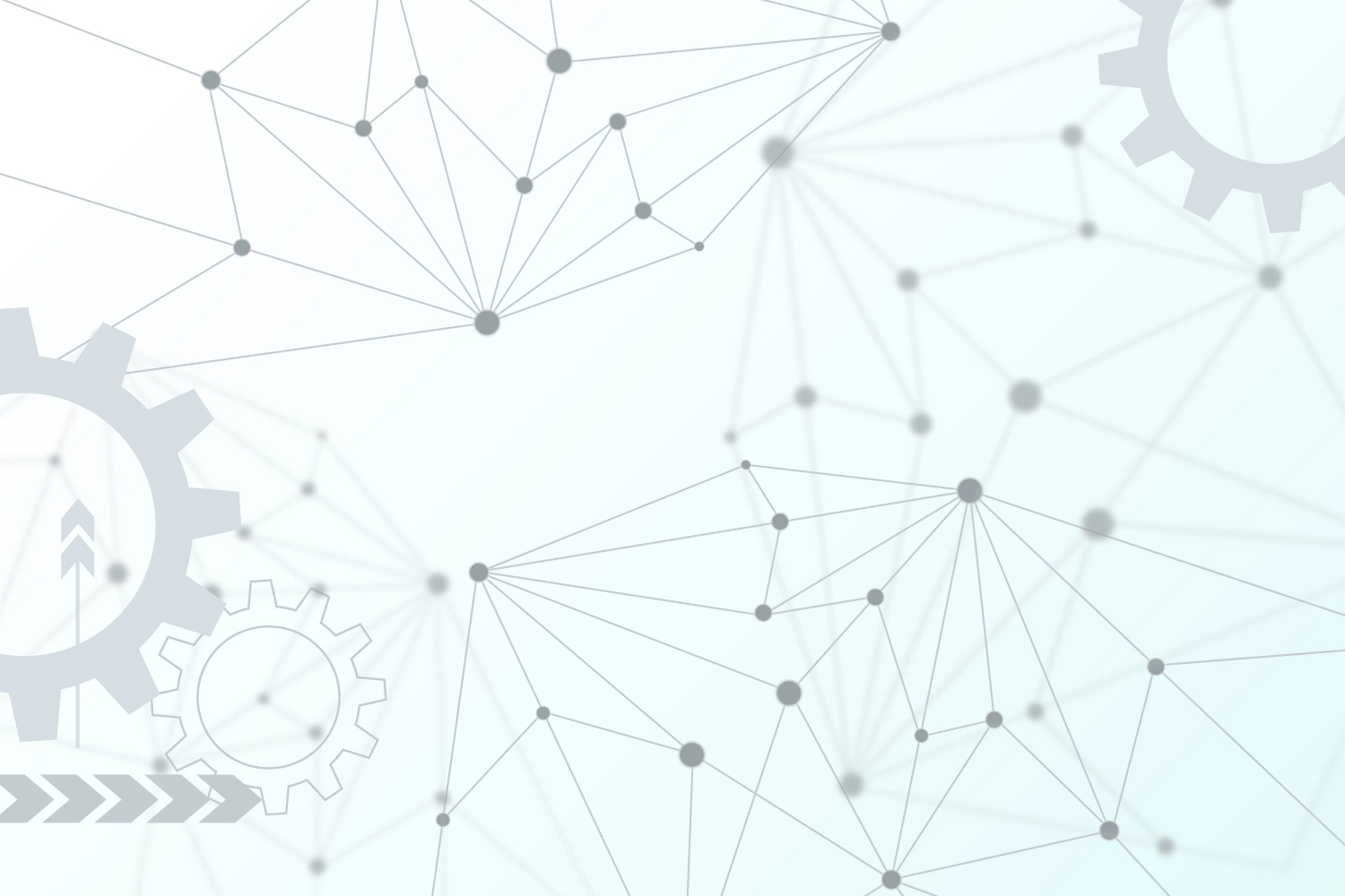 Abstract illustration showing business automation workflows and connected systems